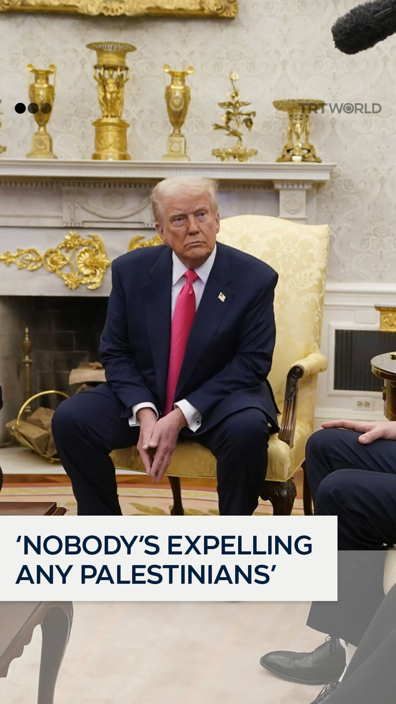 "Nobody’s expelling any Palestinians"